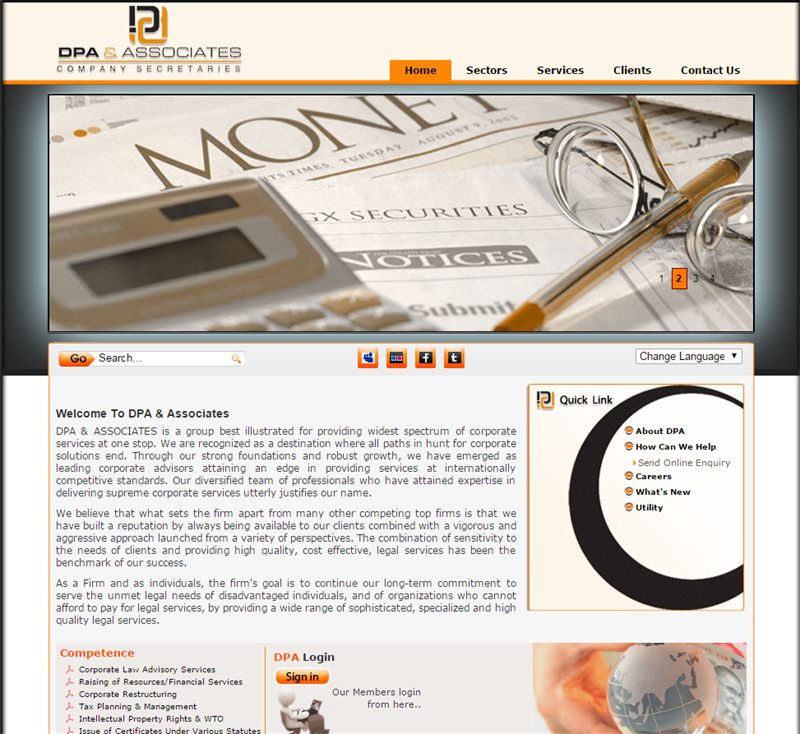 DPA & Associates screenshot